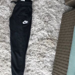 Nike kids black joggers